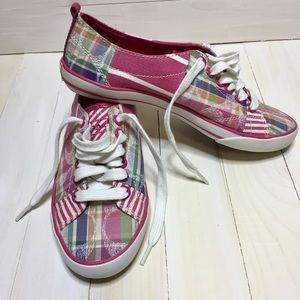 Coach Barrett Pink Plaid Pastel sneakers